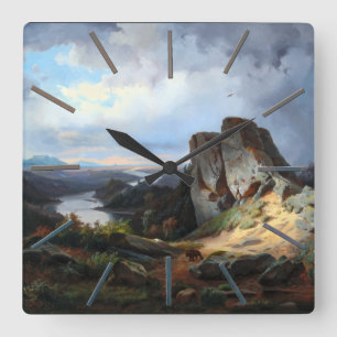 Reloj Cuadrado Carmiencke - Oso paisajístico occidental