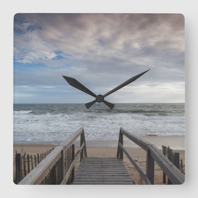 Reloj Cuadrado Carolina del Norte, Bancos Exteriores Mar Nacional (Anverso)