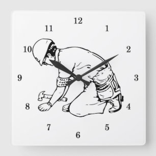 Reloj Cuadrado Carpintero profesional