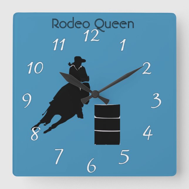 Reloj Cuadrado Carrera de Barriles (Anverso)