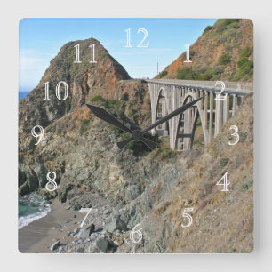 Reloj Cuadrado Carretera 1 de la costa - puente grande de la cala