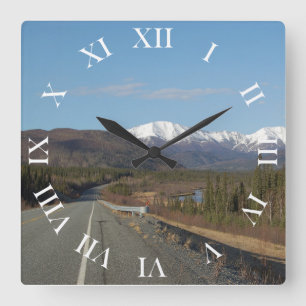 Reloj Cuadrado Carretera de Wanduhr