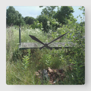 Reloj Cuadrado Carro de depósito ferroviario