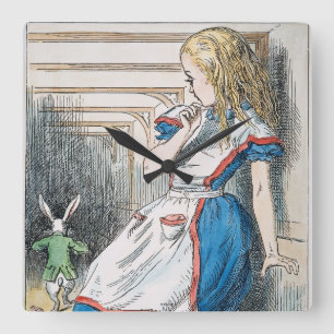 Reloj Cuadrado Carroll: Alice, 1865