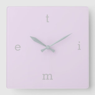 Reloj Cuadrado Cartas de tiempo