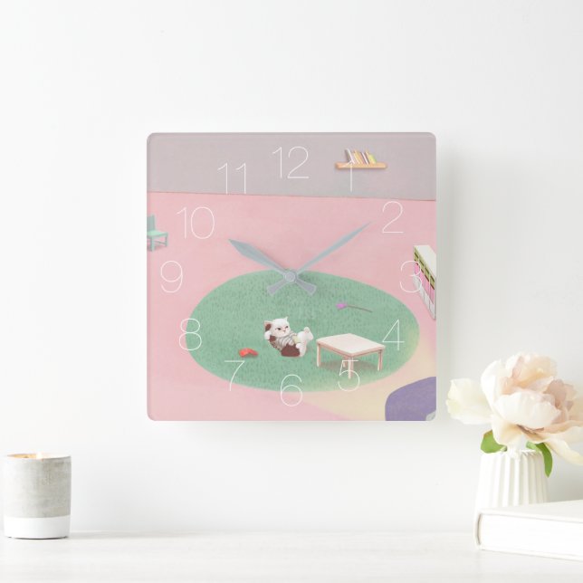 Reloj Cuadrado Casa sola (Hogar)