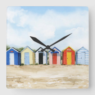 Reloj Cuadrado Casas de playa I