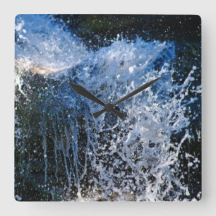 Reloj Cuadrado Cascada de forma refrescante diversa