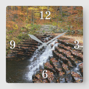 Reloj Cuadrado Cascada en Laurel Hill State Park II