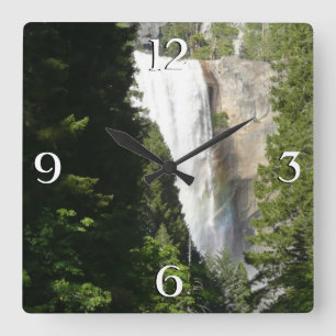 Reloj Cuadrado Cascada Vernal II en el Parque Nacional Yosemite