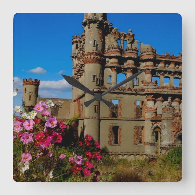 Reloj Cuadrado Castillo de Bannerman en la isla de Bannerman (Anverso)