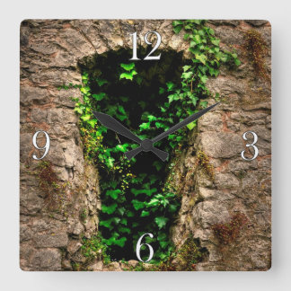 Reloj Cuadrado Castillo medieval de Chepstow Monmouthshire, Gales
