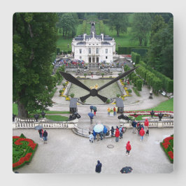 Reloj Cuadrado Castle Park Linderhof en Bavaria, Alemania