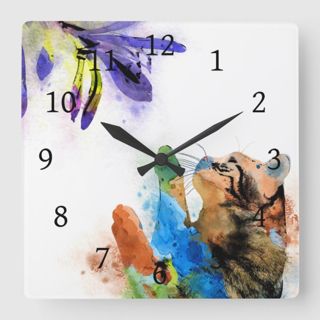 Reloj Cuadrado Cat 610 (Anverso)