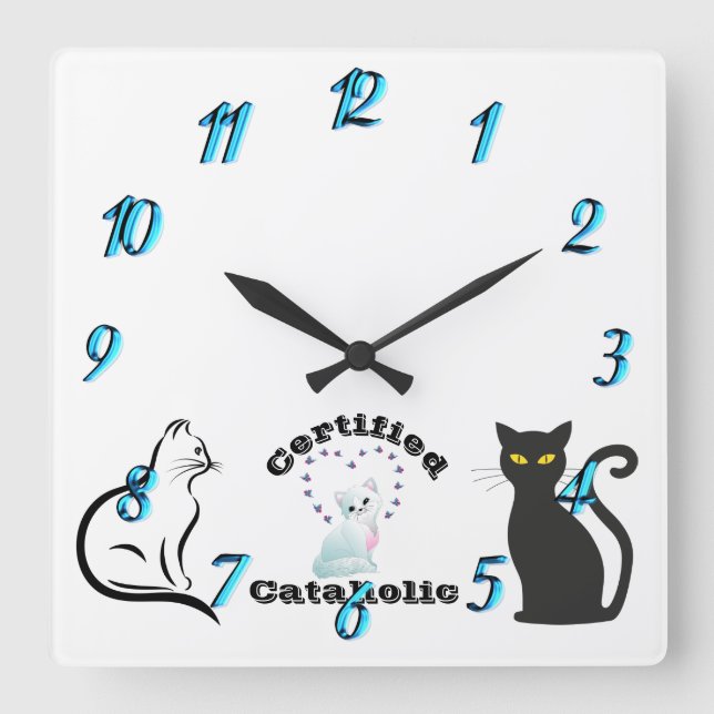 Reloj Cuadrado Cataholic certificado (Anverso)