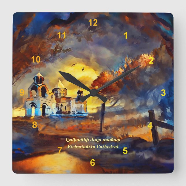 Reloj Cuadrado Catedral de Etchmiadzin (Anverso)