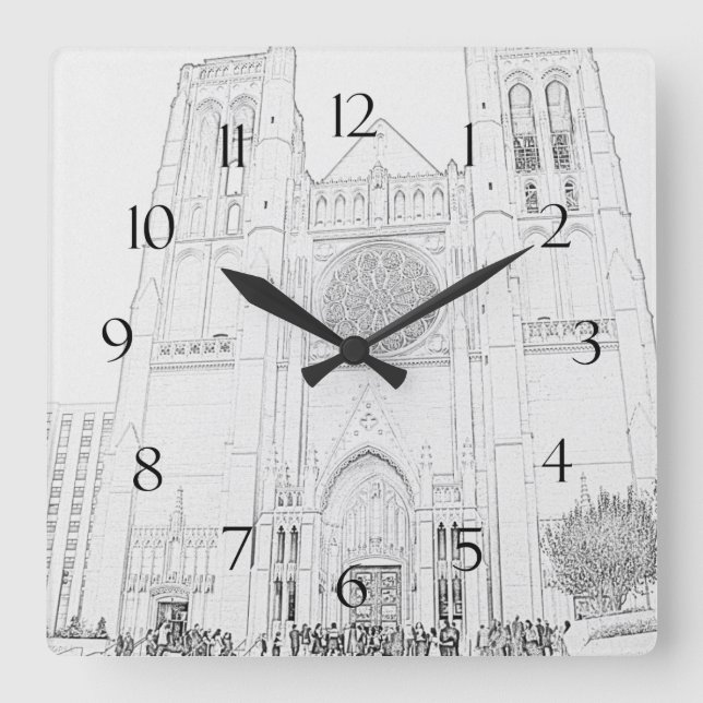 Reloj Cuadrado Catedral de la Gracia (Anverso)