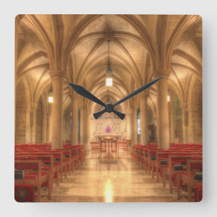 Reloj Cuadrado Catedral Nacional de Washington Capilla de Belén