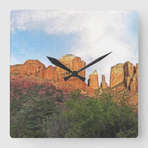 Reloj Cuadrado Cathedral Rock Sedona Arizona