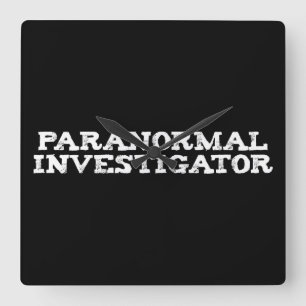 Reloj Cuadrado Caza fantasma de investigador paranormal