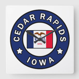 Reloj Cuadrado Cedar Rapids Iowa