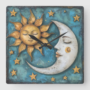 Reloj Cuadrado Celestial caprichoso