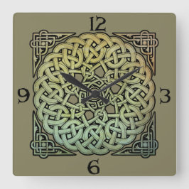 Reloj Cuadrado Celtic Knotwork Mandala
