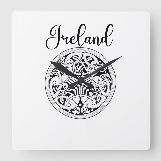 Reloj Cuadrado Celtic Wall Clock (Anverso)