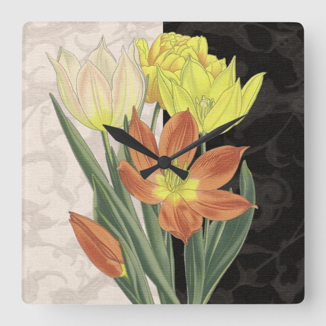 Reloj Cuadrado Centro II (Anverso)