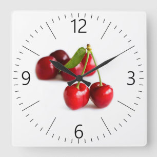 Reloj Cuadrado Cerezo dulce