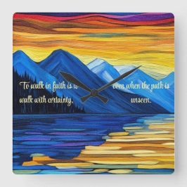 Reloj Cuadrado Certeza de fe