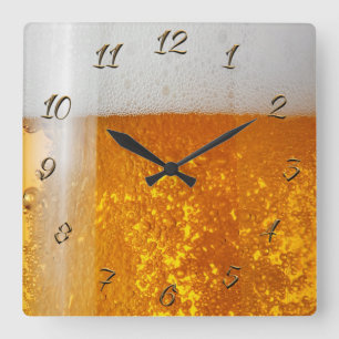Reloj Cuadrado Cerveza