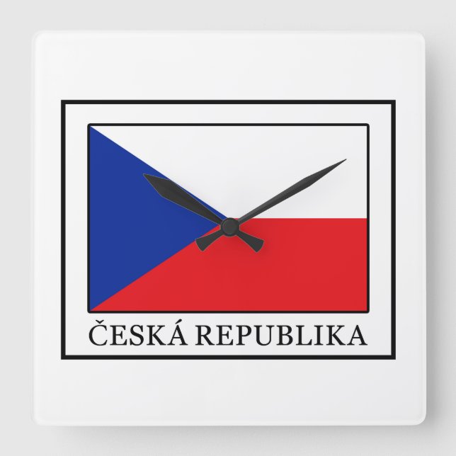 Reloj Cuadrado Ceska Republika (Anverso)
