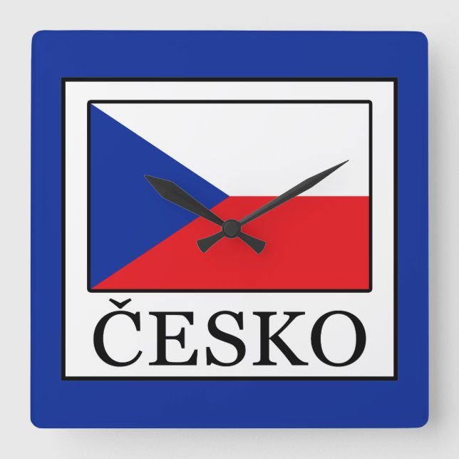 Reloj Cuadrado Česko (Anverso)
