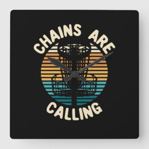 Reloj Cuadrado Cesta de Golf Disk Golf