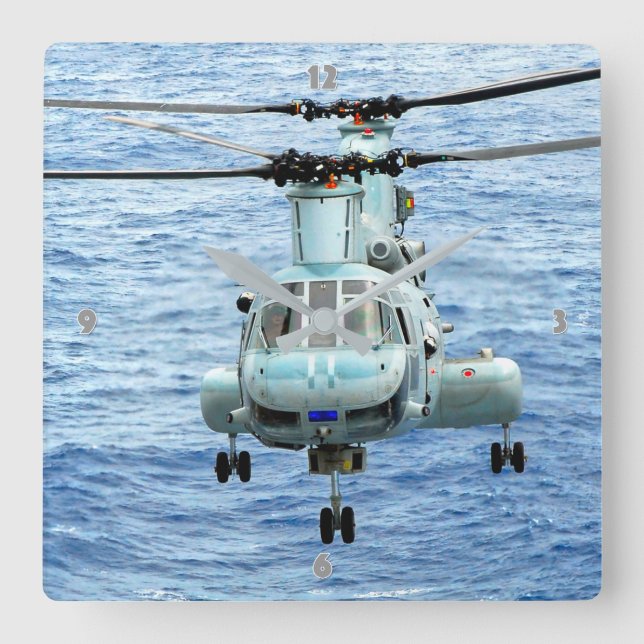RELOJ CUADRADO CH-46E SEA KNIGHT (Anverso)