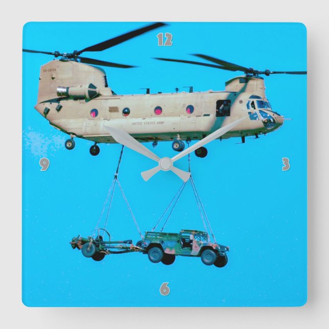 RELOJ CUADRADO CH-47F CHINOOK (Anverso)