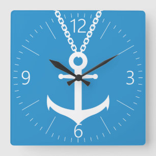 Reloj Cuadrado Chained anchor