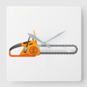 Reloj Cuadrado Chainsaw