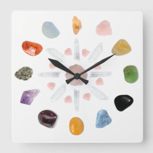 Reloj Cuadrado *~* Chakra Crystal Energy Gemstone