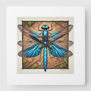 Reloj Cuadrado Chalybeothemis Dragonfly 210824IREF213 - Watercolo