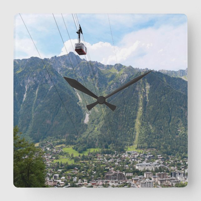 Reloj Cuadrado Chamonix - Francia (Anverso)