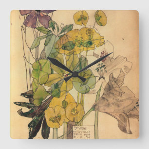 Reloj Cuadrado Charles Rennie MackMacintosh - Spurge With Yham 19