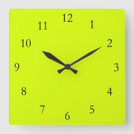 Reloj Cuadrado Chartreuse