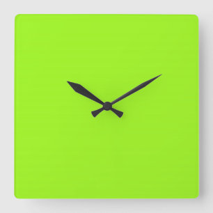 Reloj Cuadrado Chartreuse Green Clock