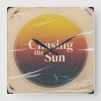 Reloj Cuadrado Chasing The Sun