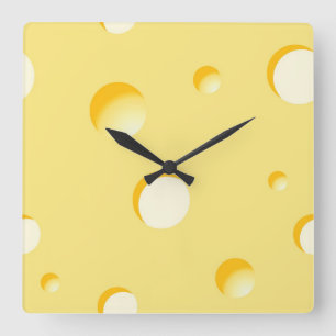 Reloj Cuadrado Cheese slice illustration