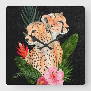 Reloj Cuadrado Cheetah Bouquet