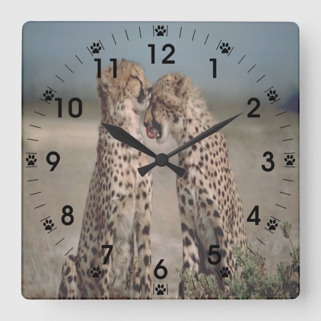 Reloj Cuadrado Cheetah Love (Anverso)