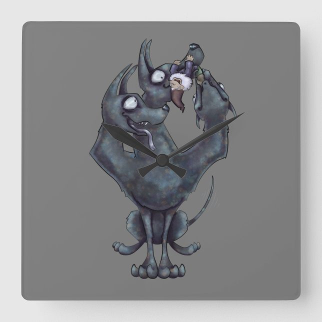 Reloj Cuadrado Chew Toy (Anverso)